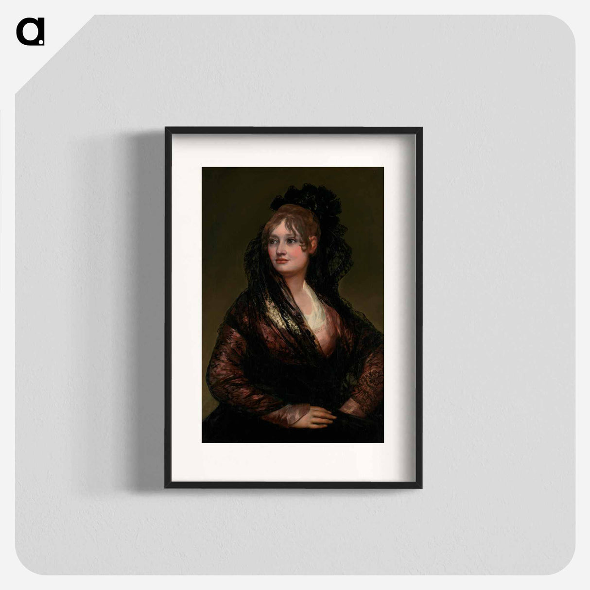 Portrait of Doña Isabel de Porcel - フランシスコ デ ゴヤ Poster.