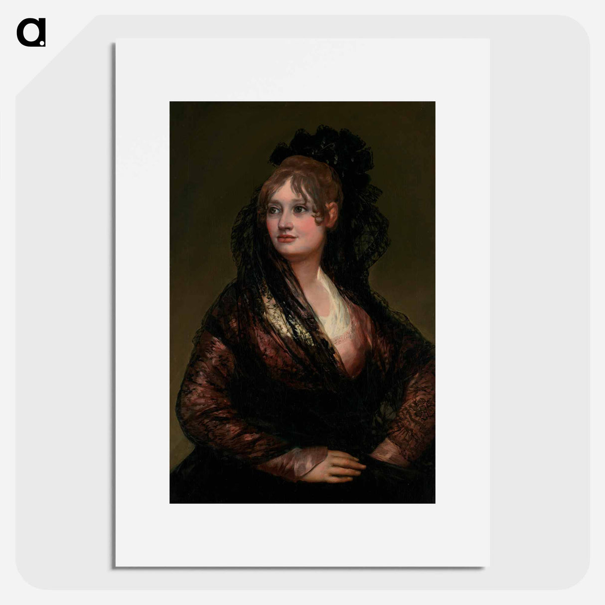Portrait of Doña Isabel de Porcel - フランシスコ デ ゴヤ Poster.