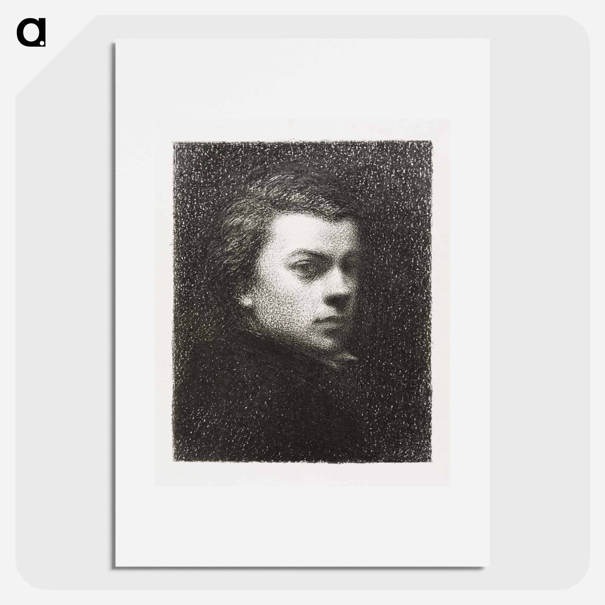 Portrait of Monsieur Fantin-Latour at Seventeen Years - アンリ ファンタン ラトゥール Poster.