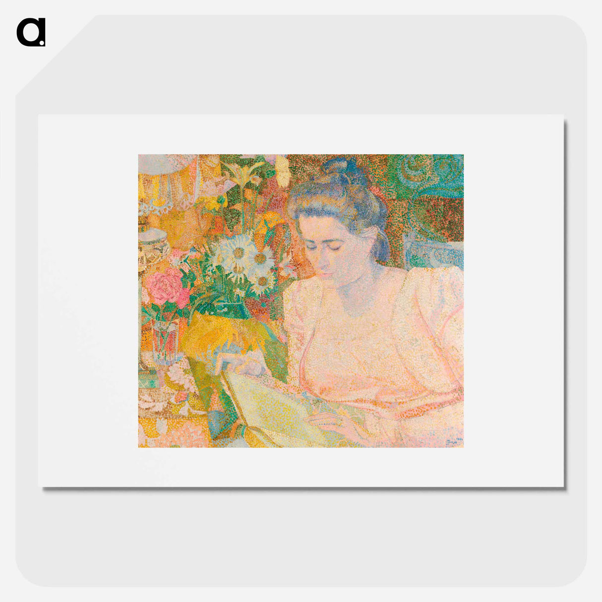 Portrait of Mrs Marie Jeannette de Lange - ヤン・トゥーロップ Poster.