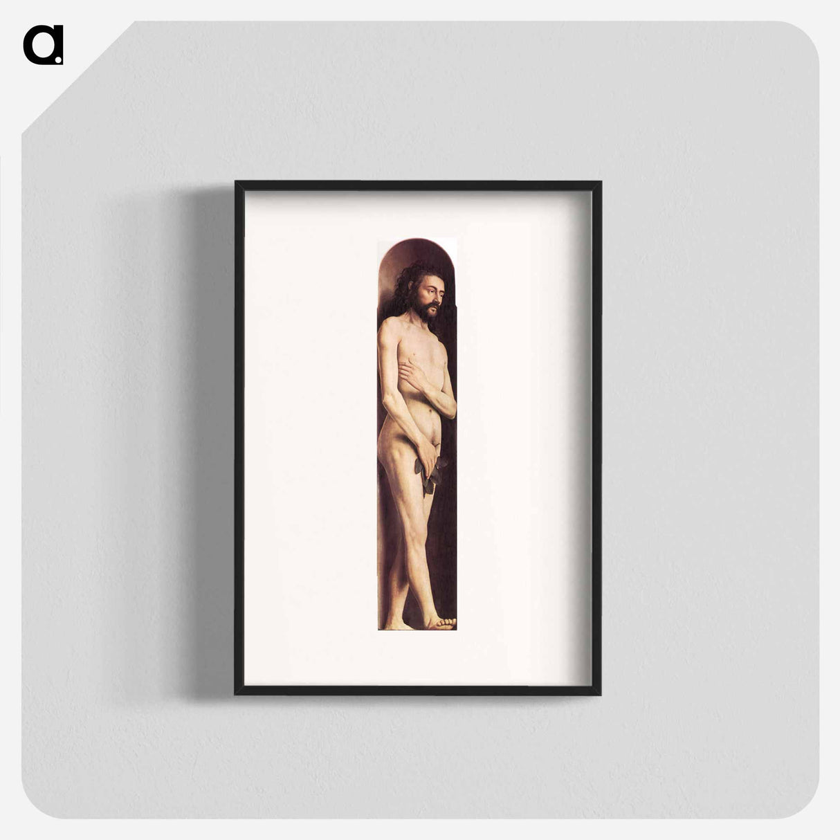 アートポスター-Adam, from the left wing of the Ghent Altarpiece - ヤン ファン エイク Poster.