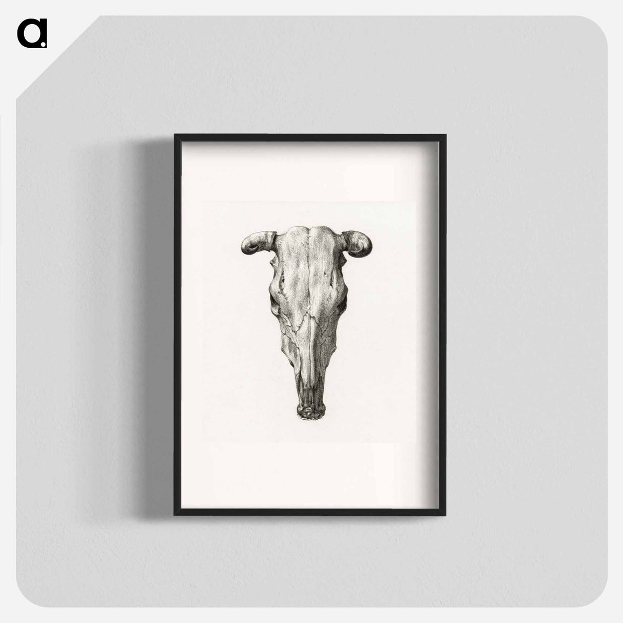 Skull of a cow - ジャン ベルナール Poster.