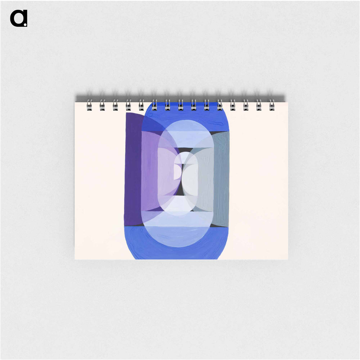 アートメモ帳-Blue Gray Violet Wheel - ヨーゼフ シリンガー Memo.