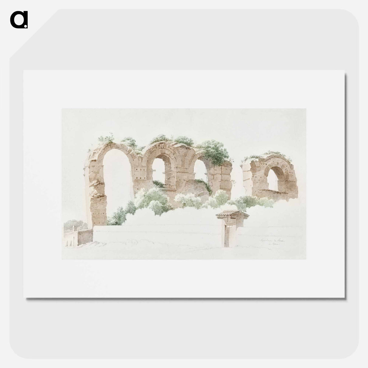 アートポスター-Aqueduct in Rome
- ジョセフス アウグストゥス クニップ Poster.
