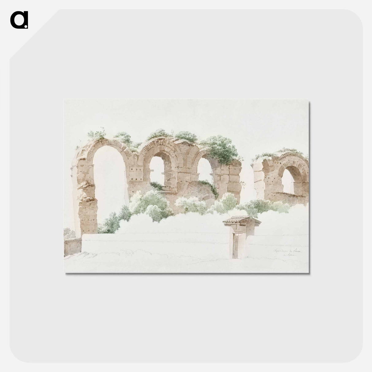アートポストカード-Aqueduct in Rome
- ジョセフス アウグストゥス クニップ Postcard.