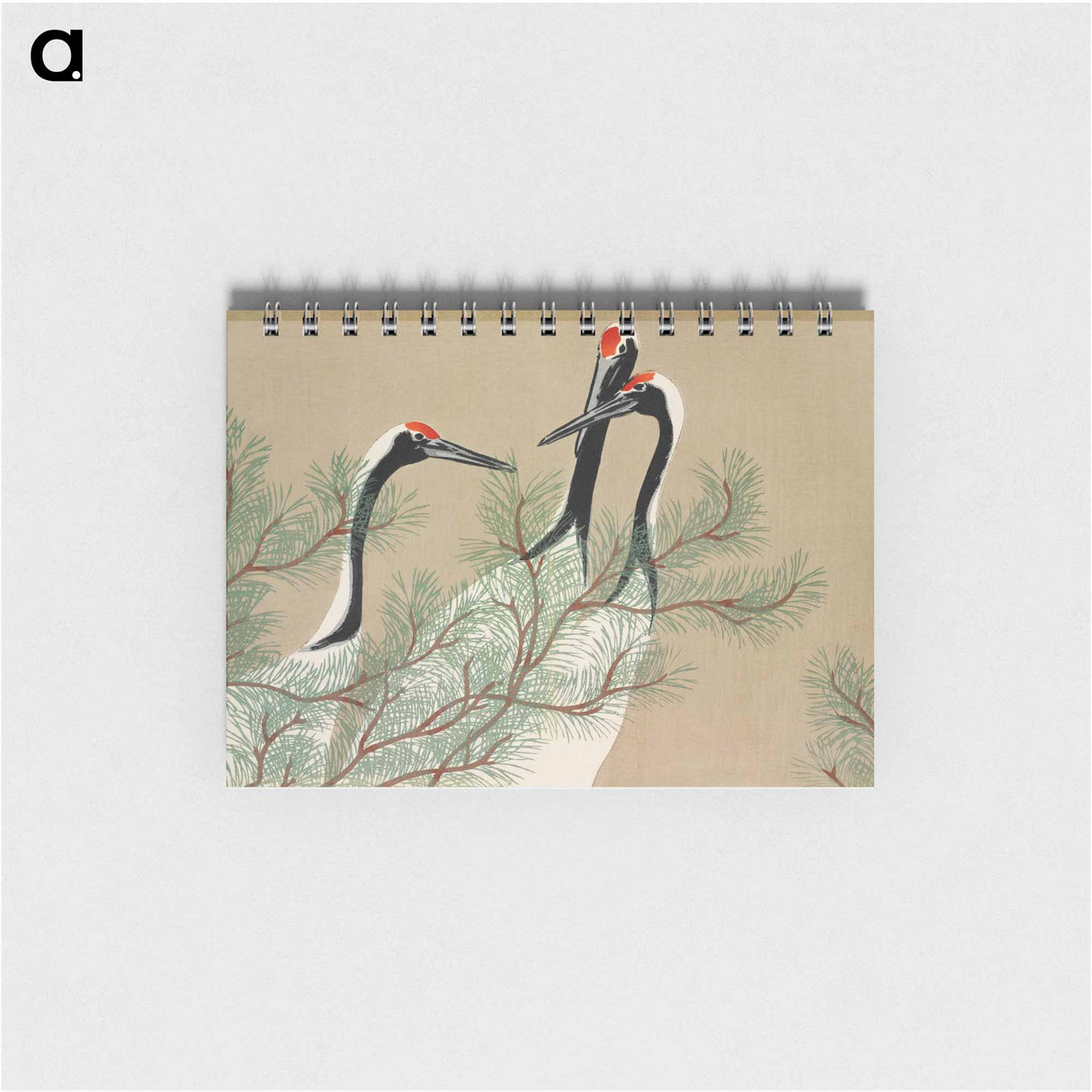 Cranes from Momoyogusa–Flowers of a Hundred Generations - 神坂 雪佳 Memo.