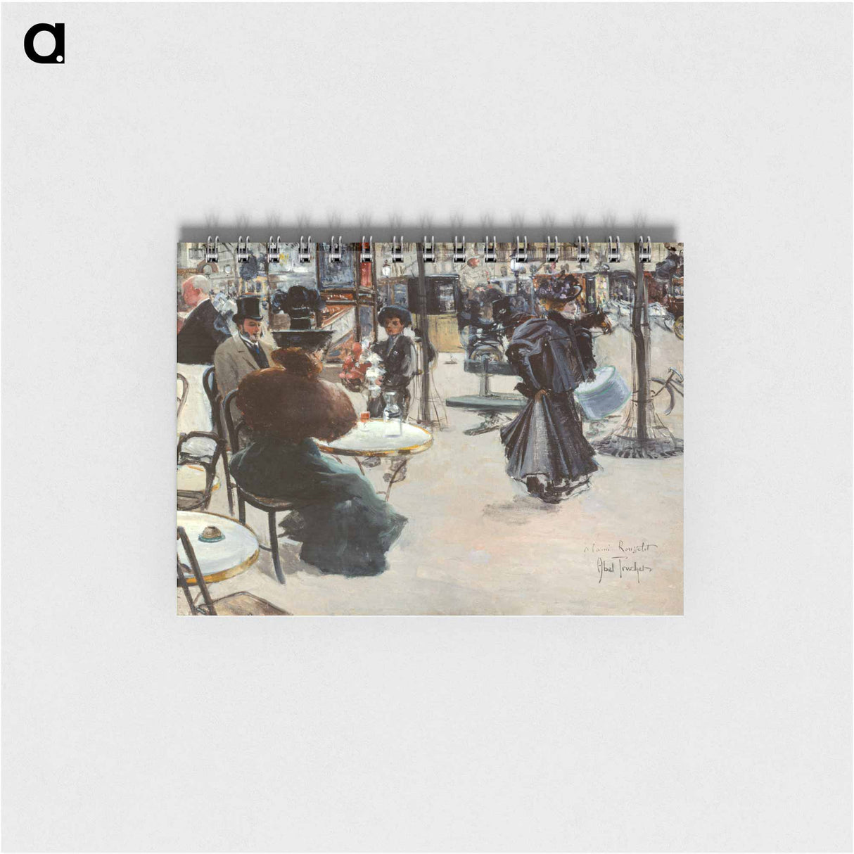 アートメモ帳-Café terrace - ルイ アベル トルシェ Memo.