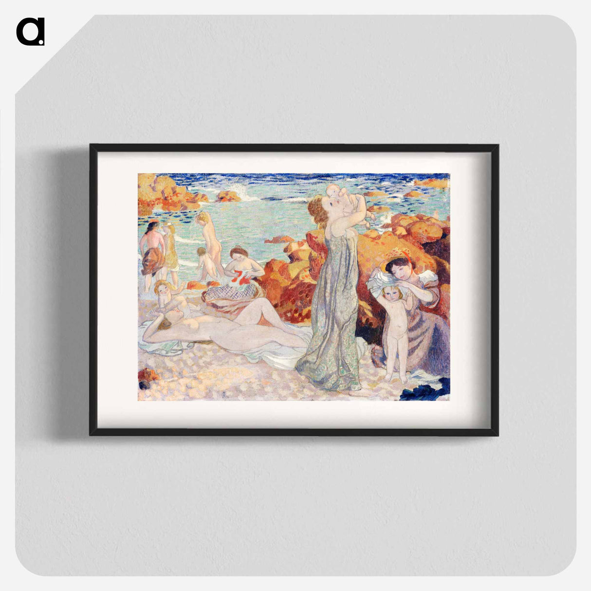 Bathers, Pouldu beach - Maurice Denis Poster.