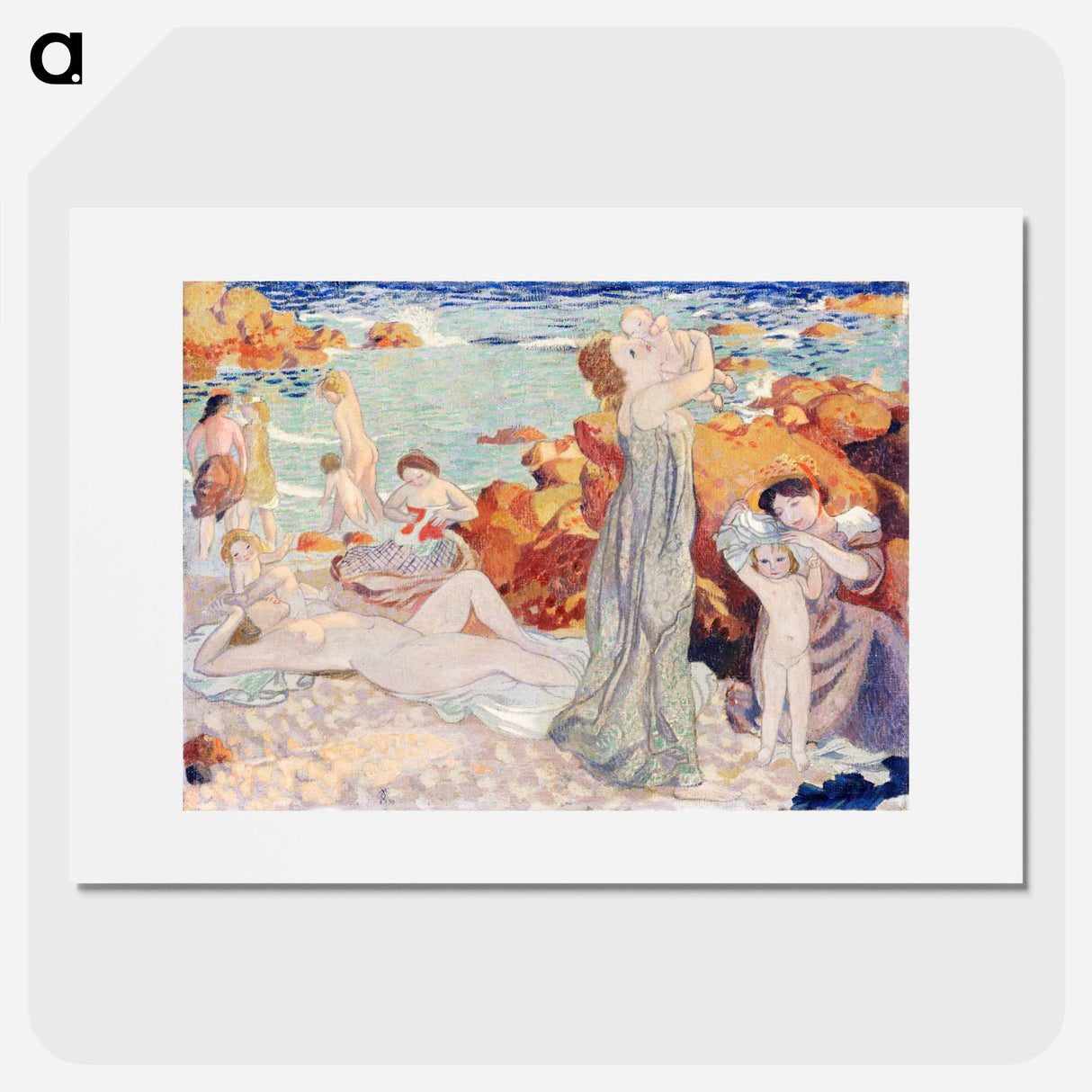 Bathers, Pouldu beach - Maurice Denis Poster.
