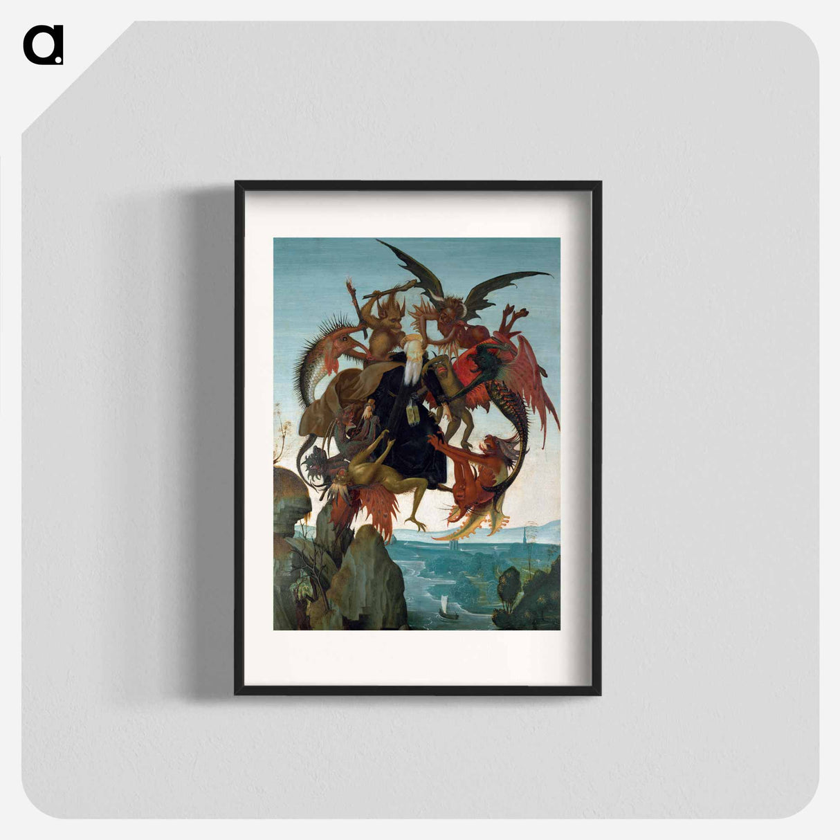 The Torment of Saint Anthony - Michelangelo Buonarroti Poster.