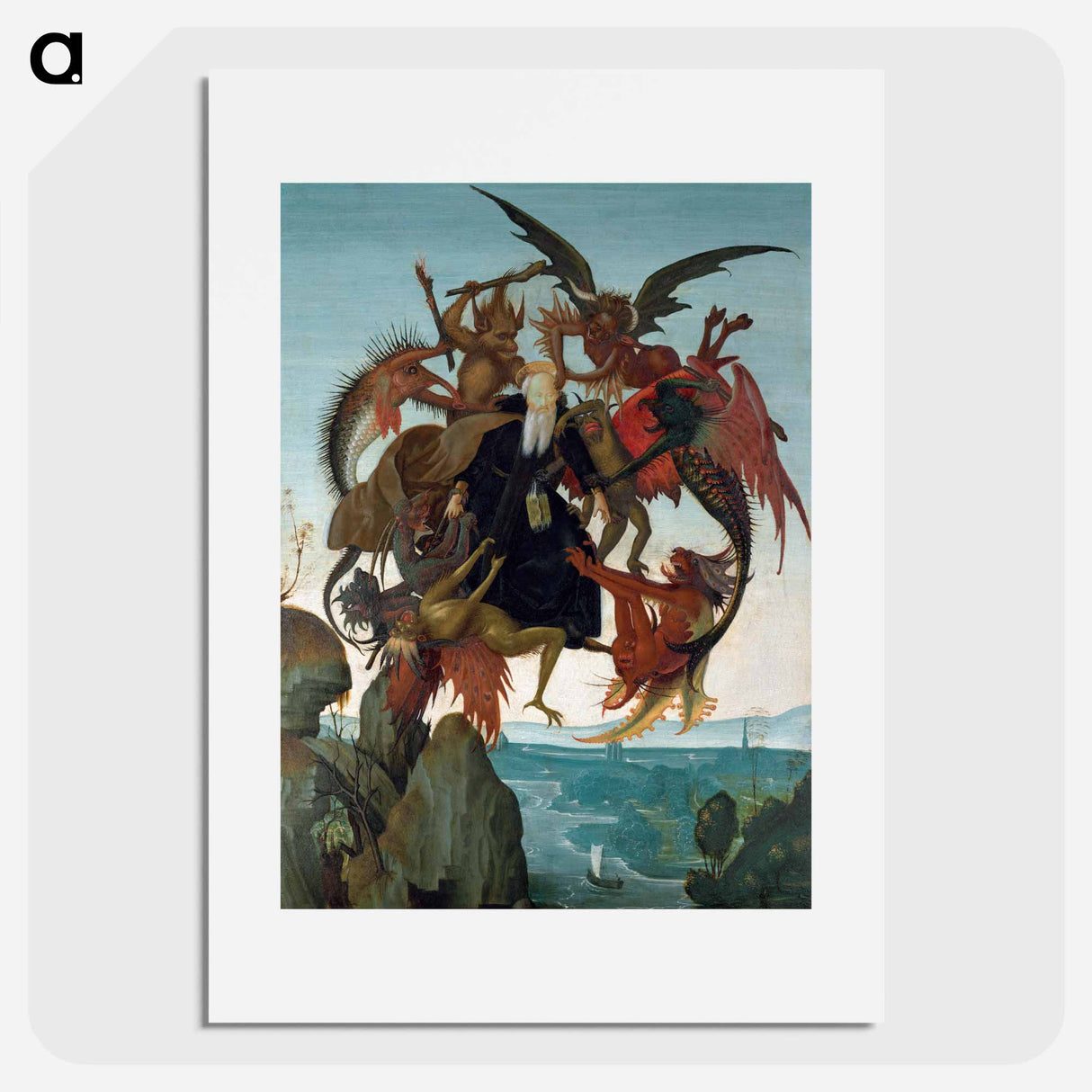 The Torment of Saint Anthony - Michelangelo Buonarroti Poster.