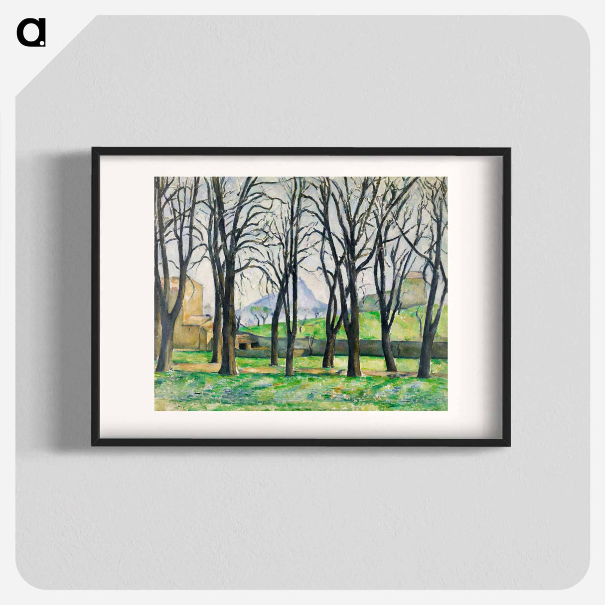 アートポスター-Chestnut Trees at Jas de Bouffan - ポール セザンヌ Poster.