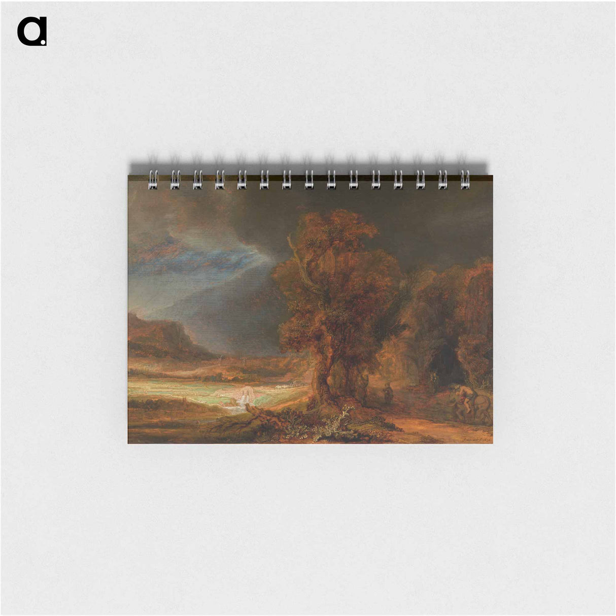Landscape with the Good Samaritan - レンブラント ファン レイン Memo.