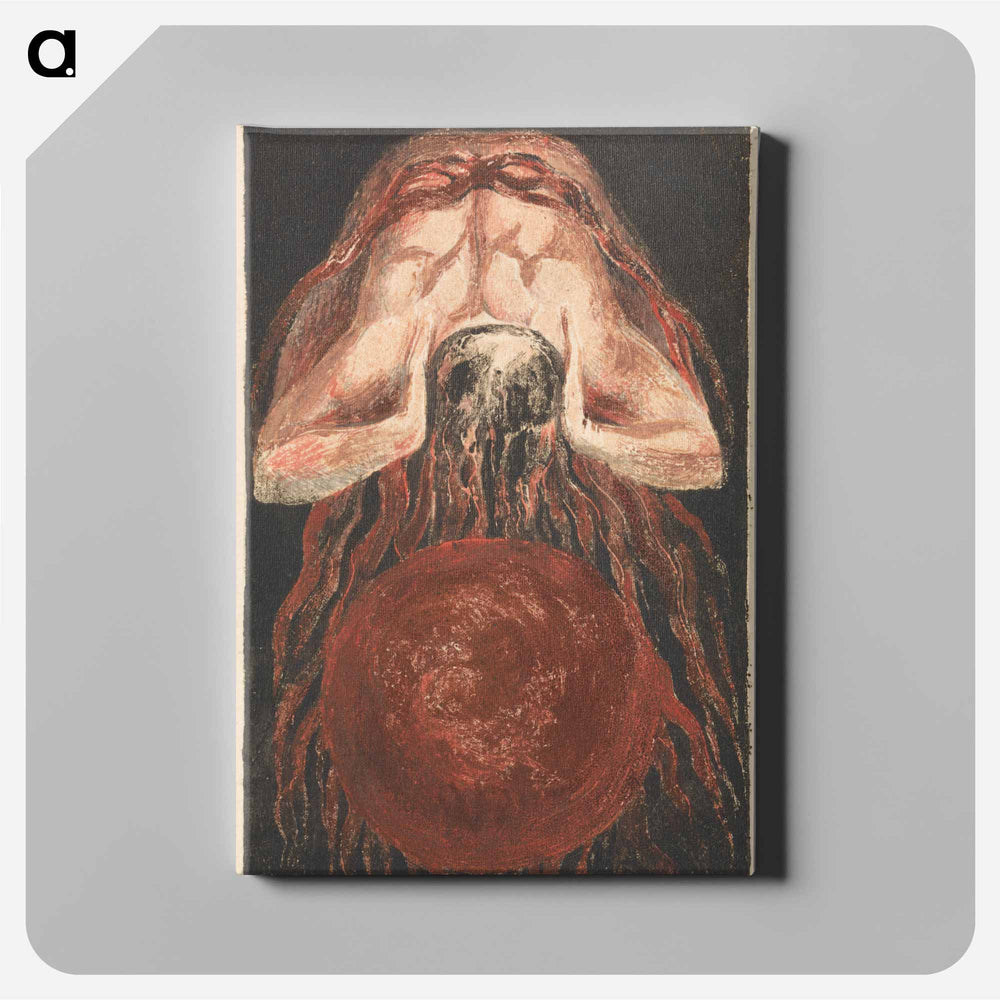 The First Book of Urizen, Plate 16 - William Blake Canvas.