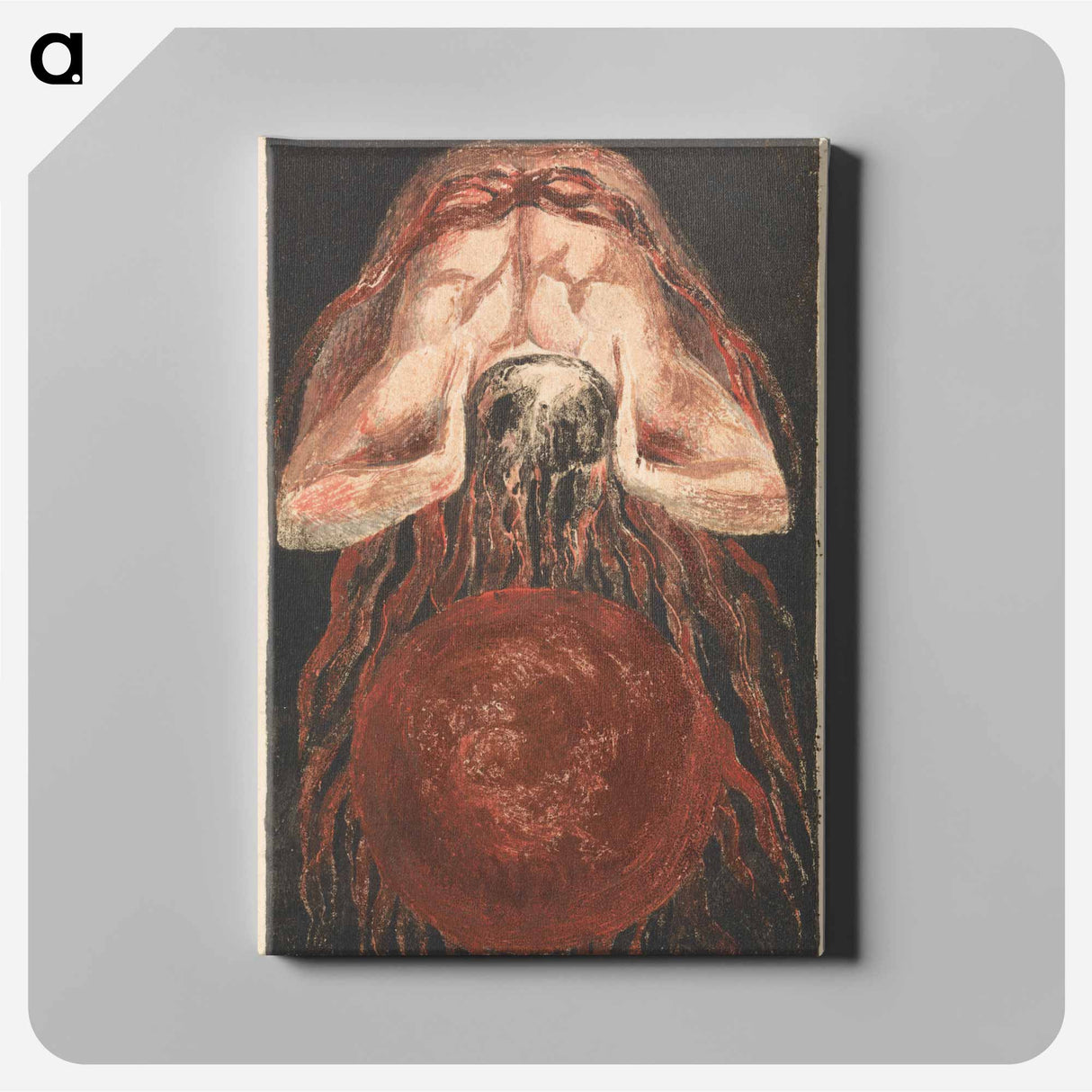 The First Book of Urizen, Plate 16 - William Blake Canvas.