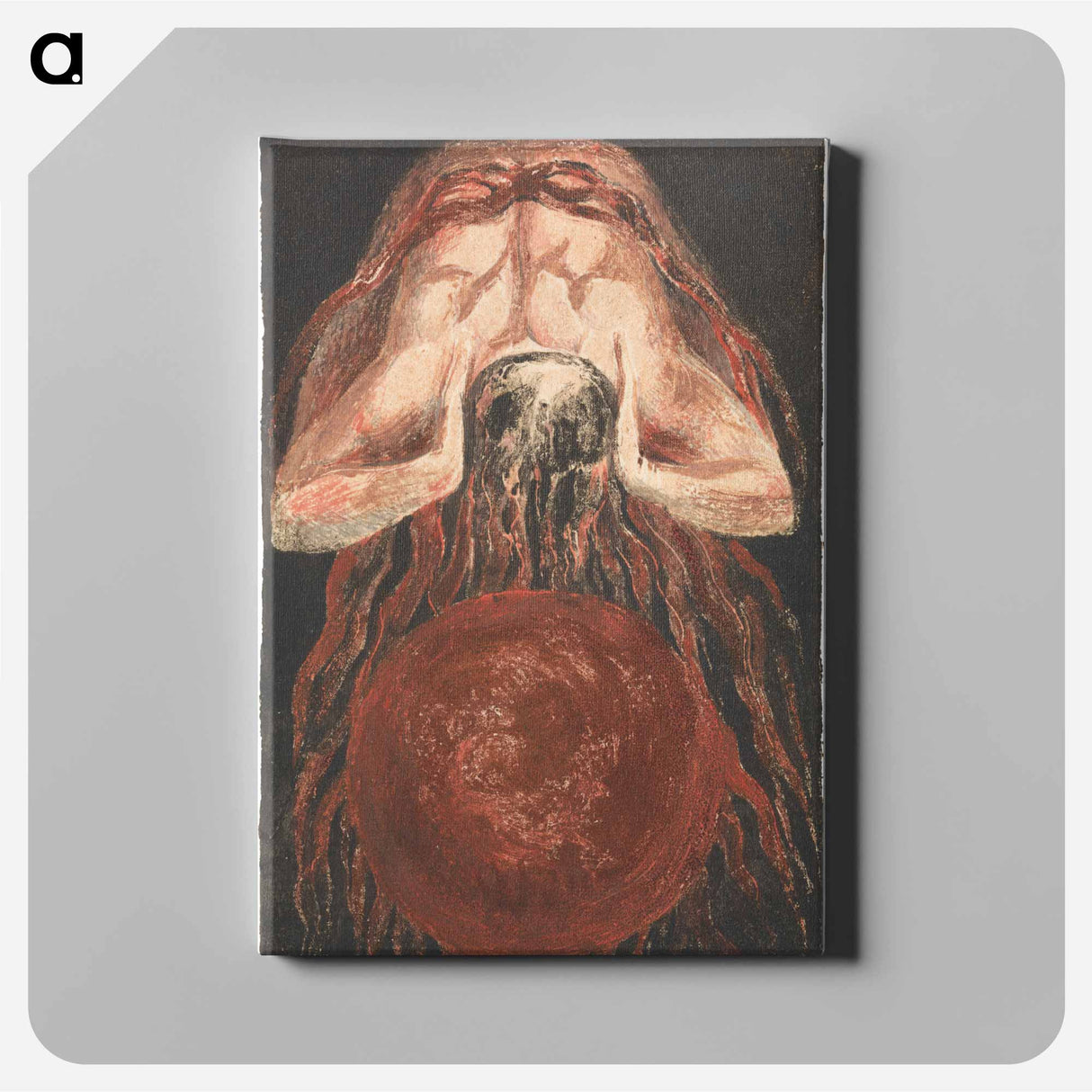アートパネル-The First Book of Urizen, Plate 16 - ウィリアム ブレイク Canvas.