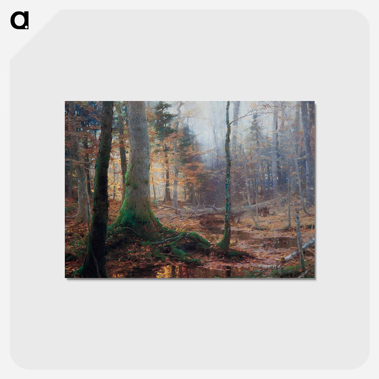 Fallen Monarchs by William Bliss Baker, 1886, Brigham Young University Museum of Art - ウィリアム ブリス ベイカー Postcard.