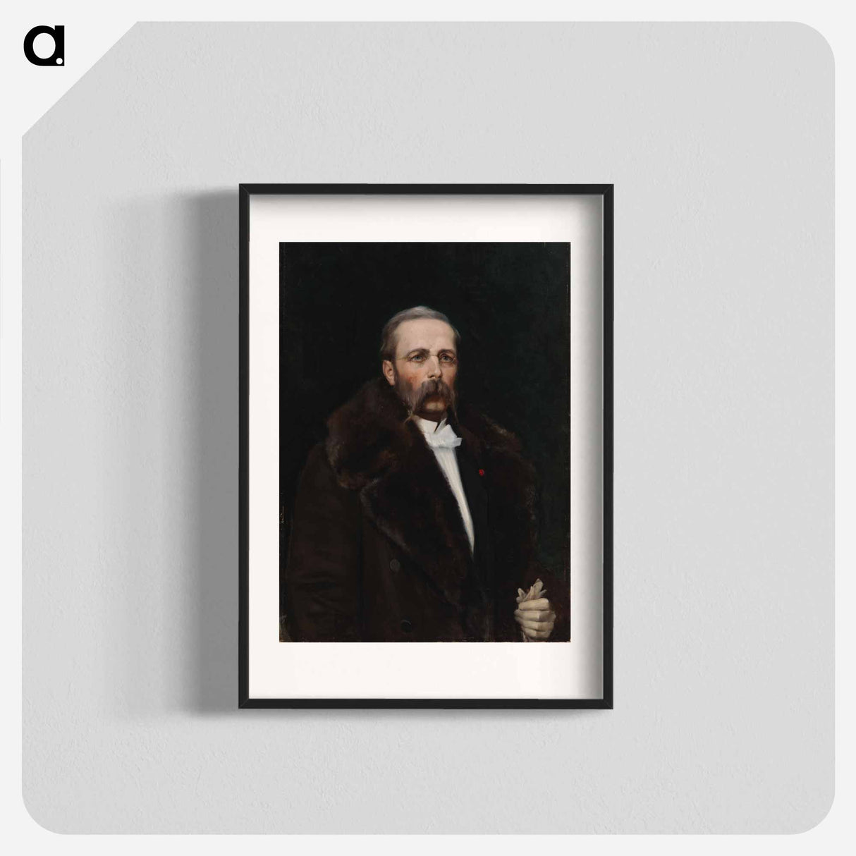 Portrait of the artist's father chief director carl albert edelfelt - アルバート エーデルフェルト Poster.