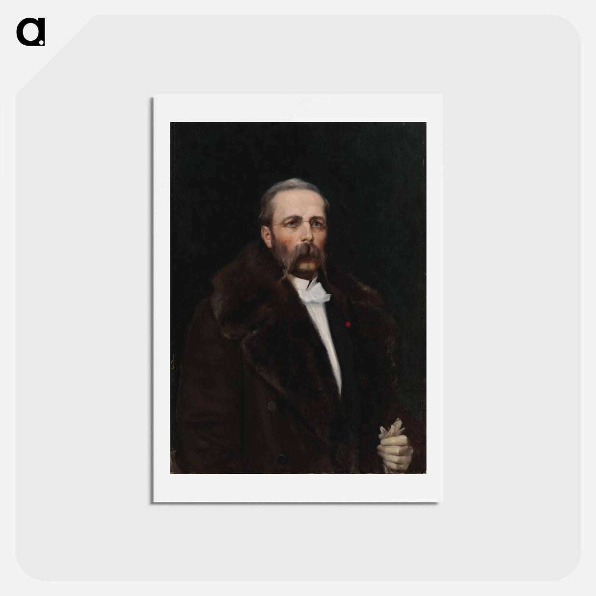 Portrait of the artist's father chief director carl albert edelfelt - アルバート エーデルフェルト Postcard.