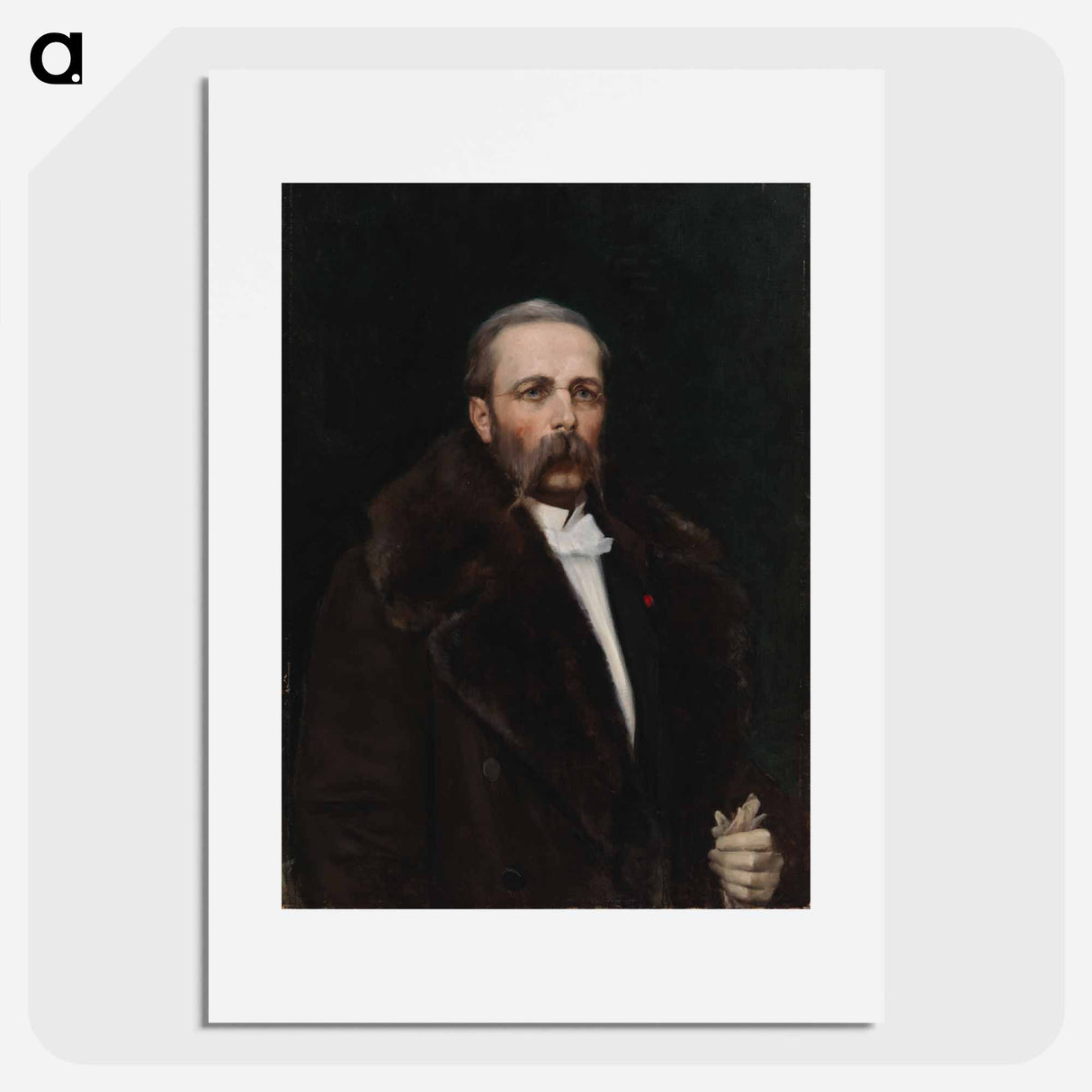 Portrait of the artist's father chief director carl albert edelfelt - アルバート エーデルフェルト Poster.