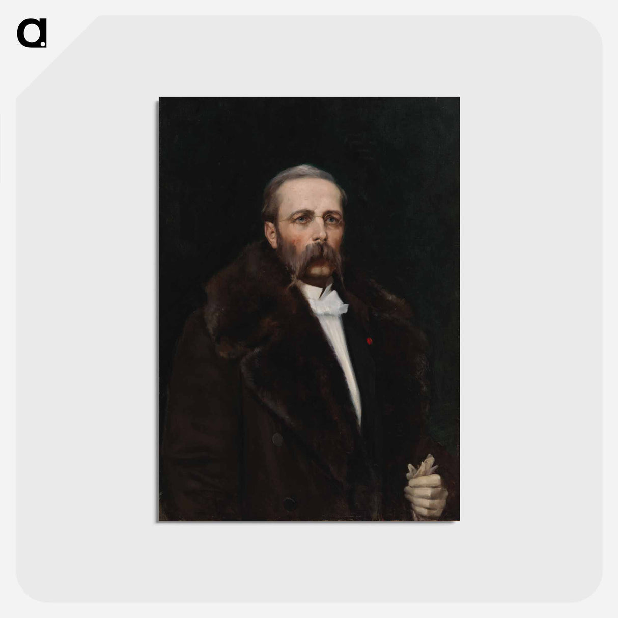 Portrait of the artist's father chief director carl albert edelfelt - アルバート エーデルフェルト Postcard.