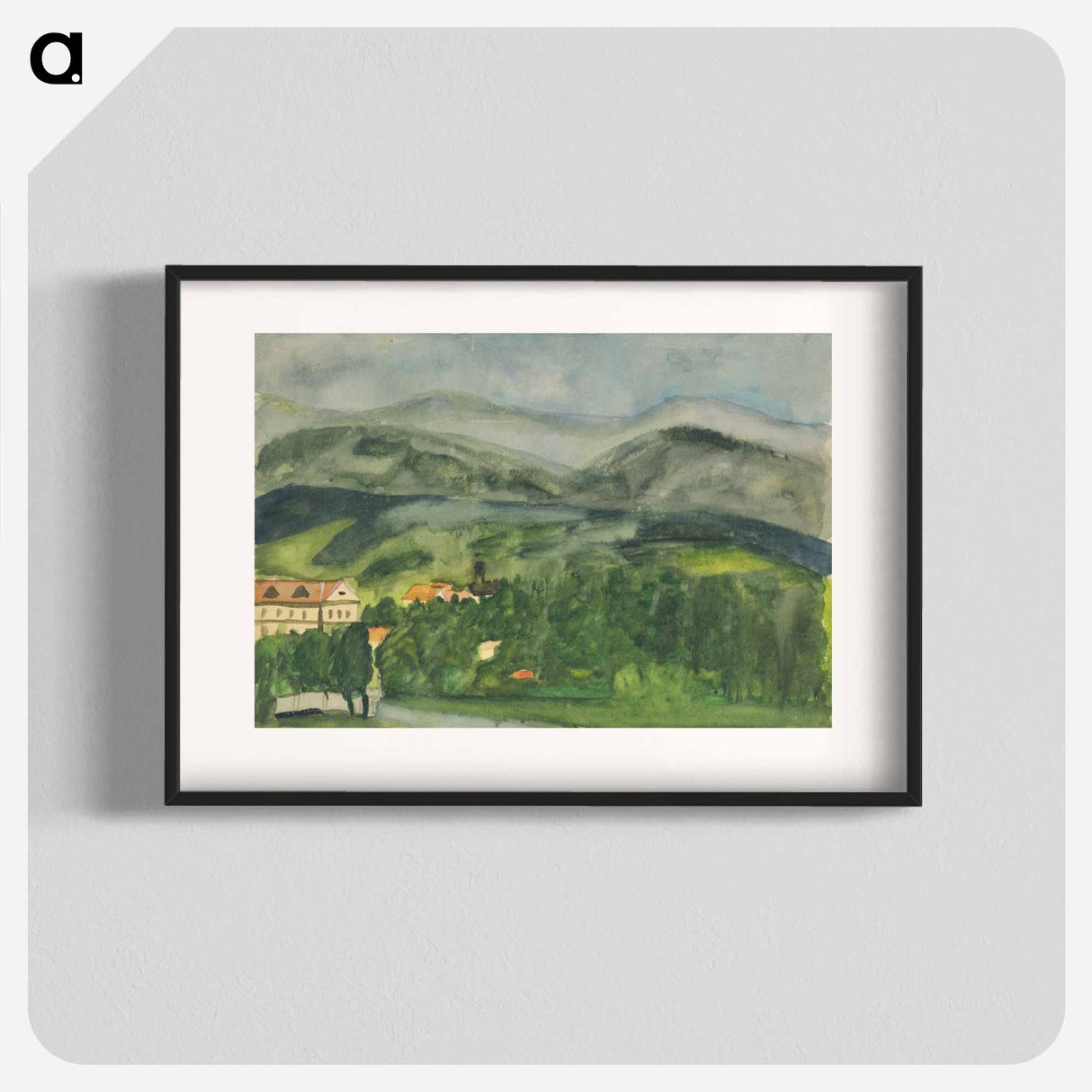 Country with houses - アーノルド ピーター ワイズ クビンチャン Poster.