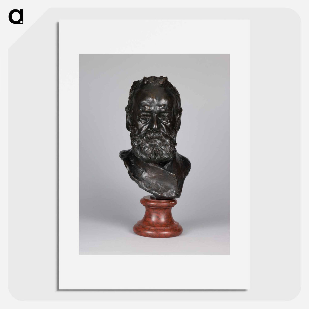 アートポスター-Bust of Victor Hugo - オーギュスト ロダン Poster.