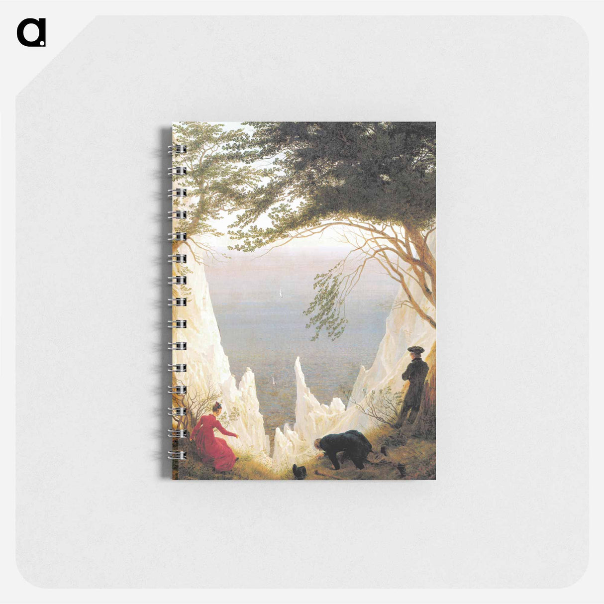 アートメモ帳-Chalk Cliffs on Rügen - カスパー ダーヴィト フリードリヒ Memo.