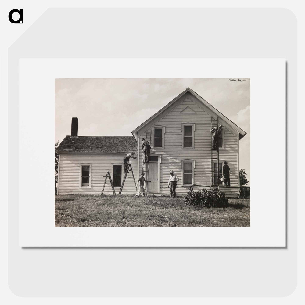 Dorothea Lange's Family Farmstead, Nebraska - Dorothea Lange Poster.