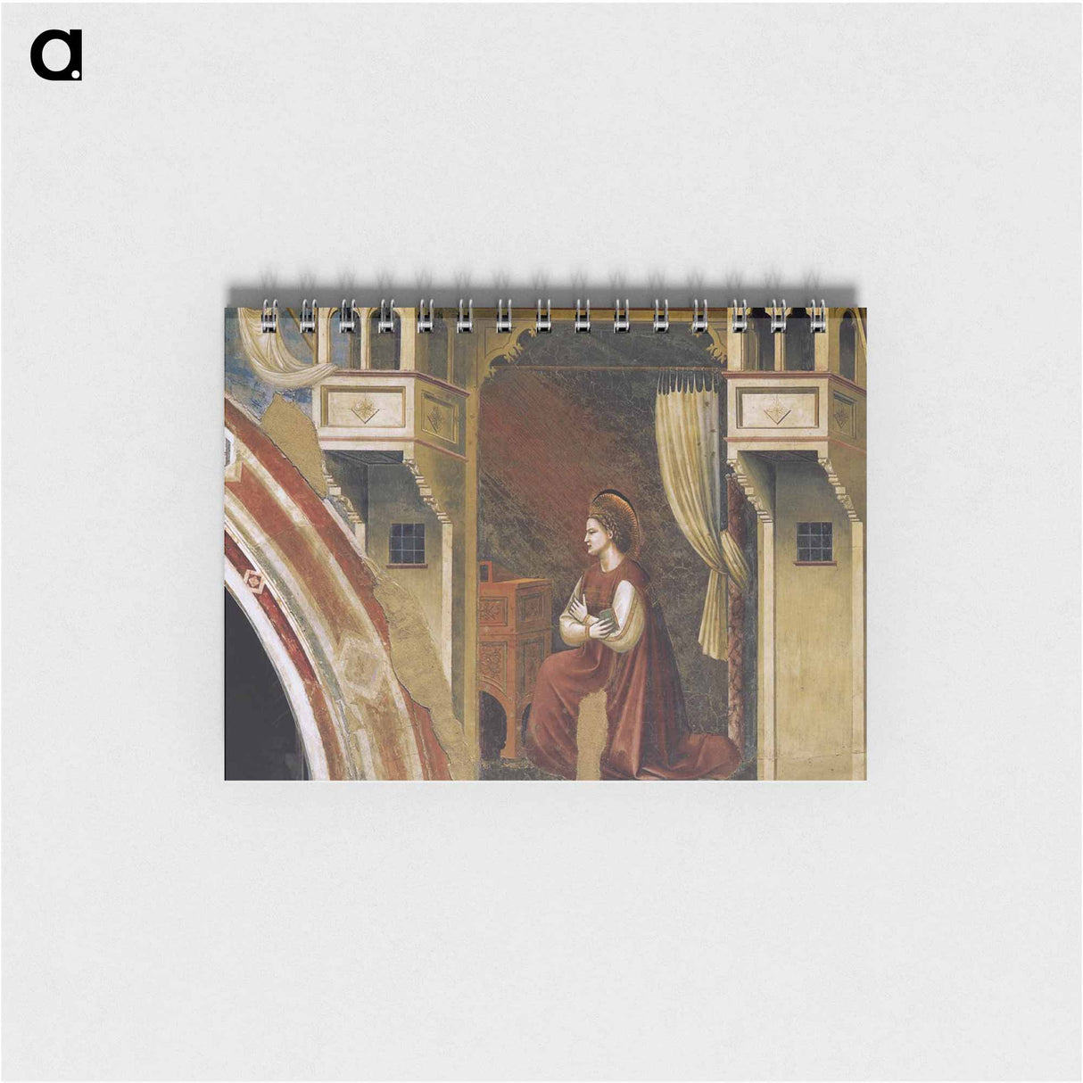 アートメモ帳-Annunciation: The Virgin Receiving the Message - ジョット ディ ボンドーネ Memo.