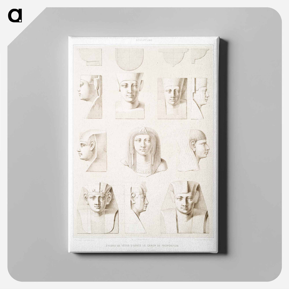 アートパネル-Egyptian Head Proportions
- エジプト美術史 Canvas.