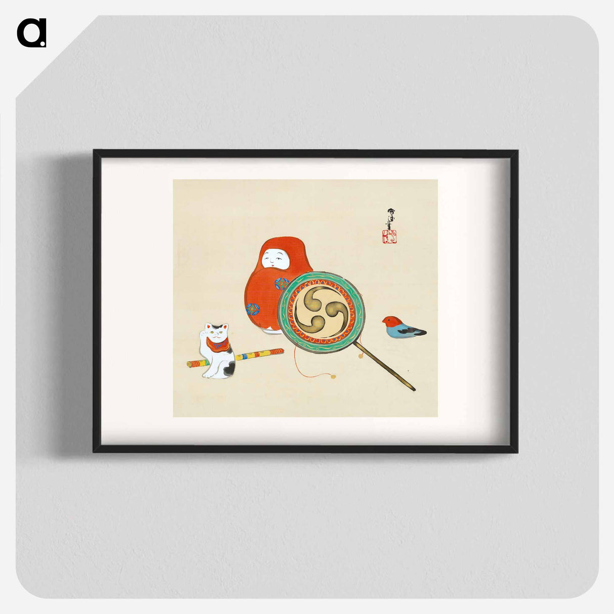 Kamisaka Sekka's Toys - 神坂 雪佳 Poster.