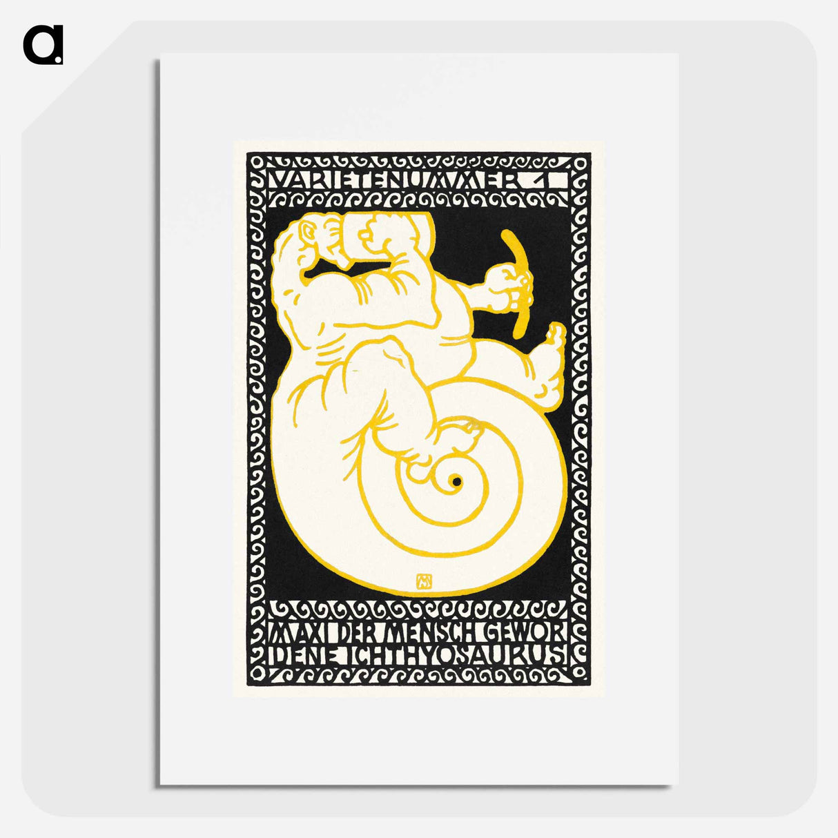 Variety Act 1: Maxi the Ichthyosaurus Turned Man - モリツ ユング Poster.