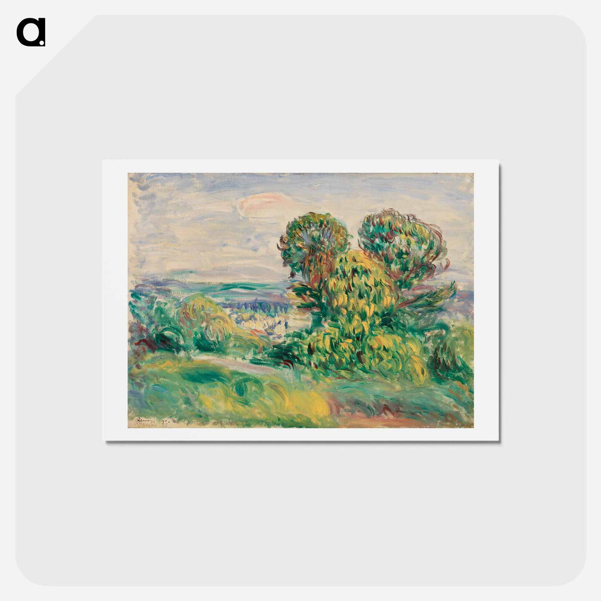 アートポストカード-Landscape - ピエール オーギュスト ルノワール Postcard.