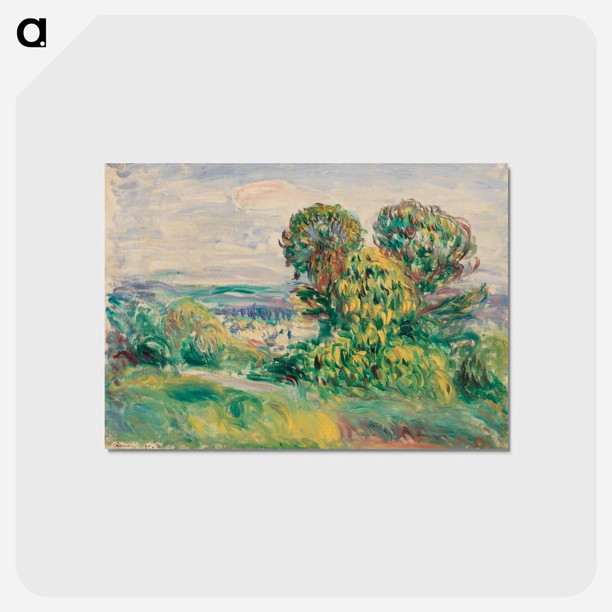 アートポストカード-Landscape - ピエール オーギュスト ルノワール Postcard.