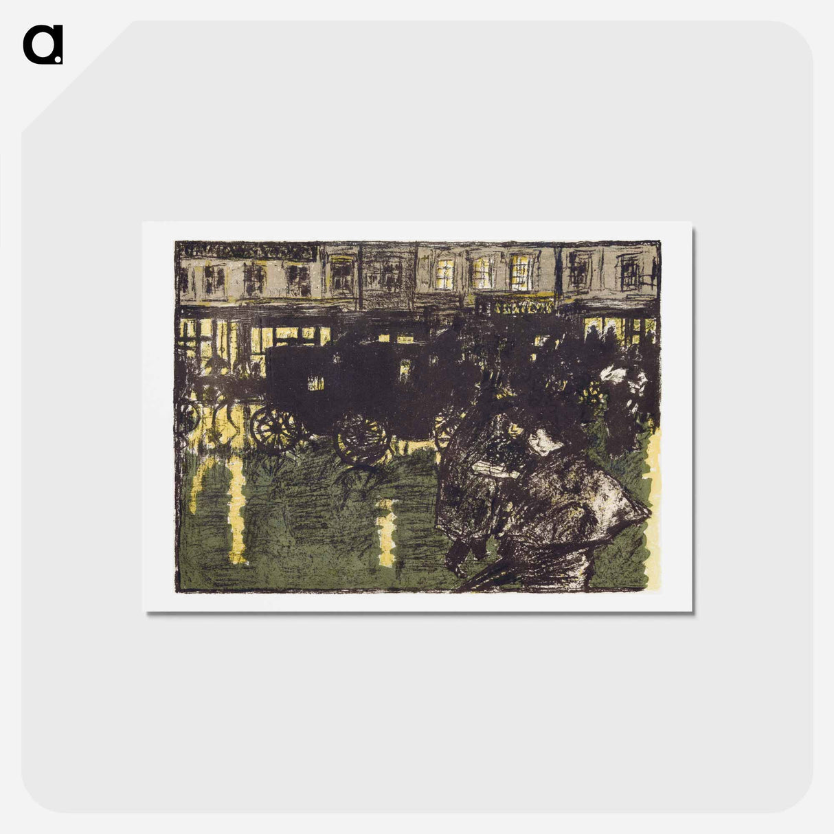 アートポストカード-A Street on a Rainy Evening
- ピエール ボナール Postcard.