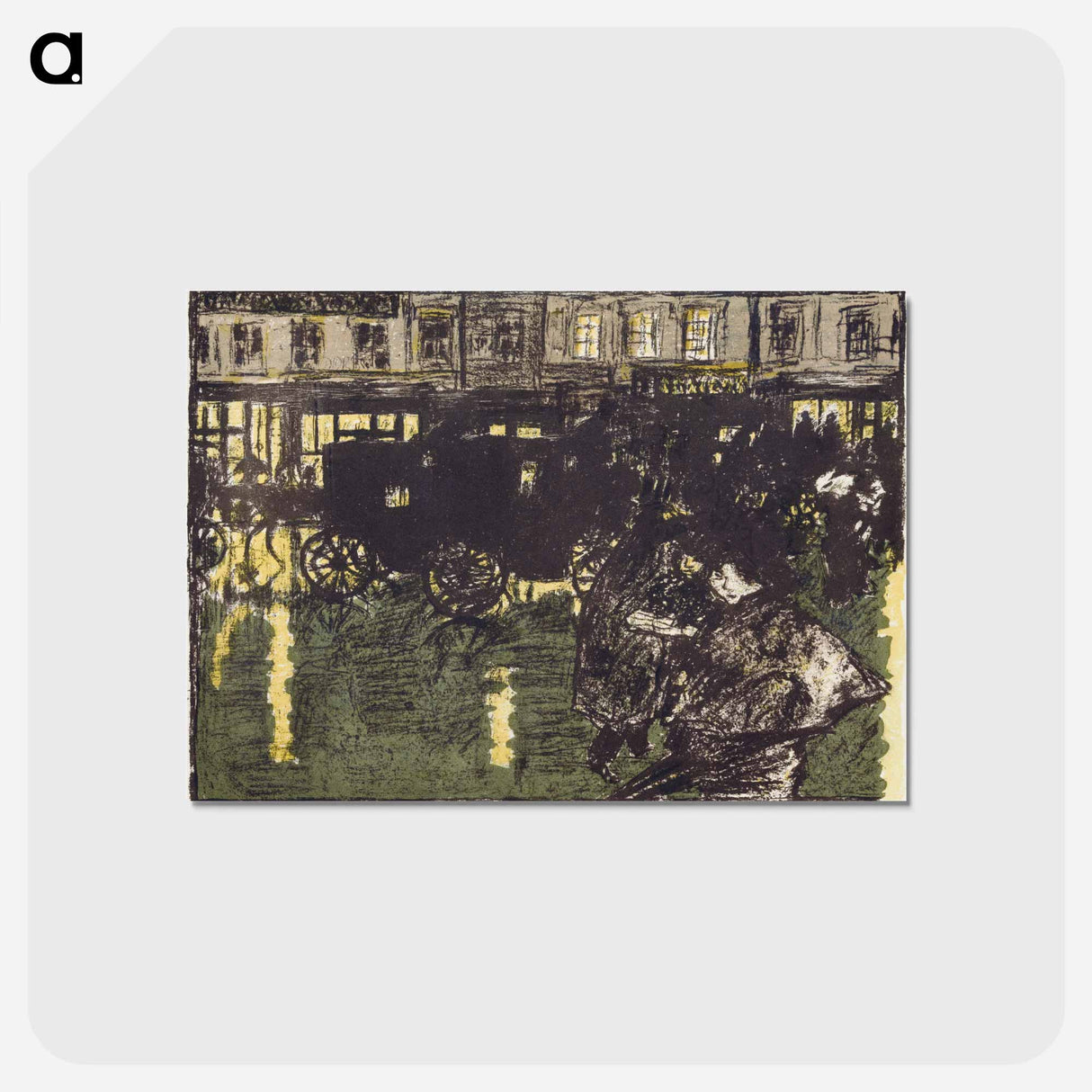 アートポストカード-A Street on a Rainy Evening
- ピエール ボナール Postcard.