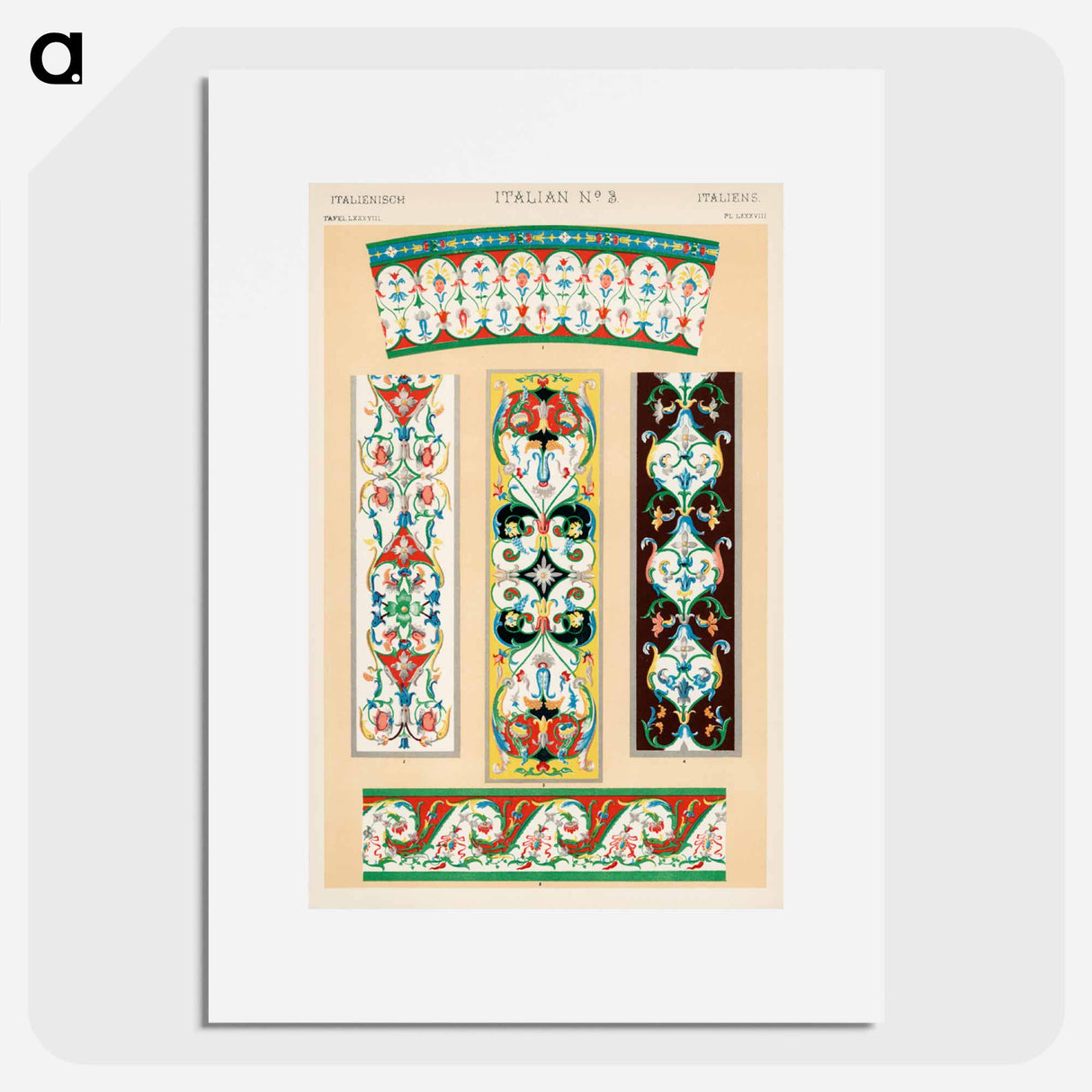 アートポスター-Nineteenth-Century Ornament Pattern
- 装飾の文法 Poster.