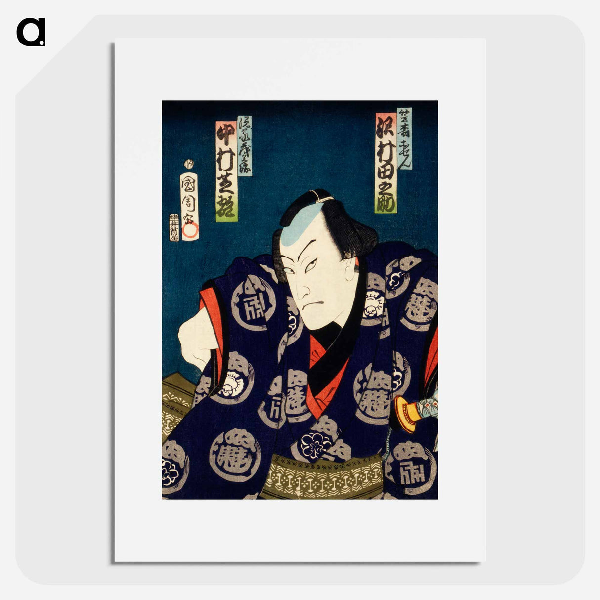 Portraits of an Actor - Toyohara Kunichika Poster.