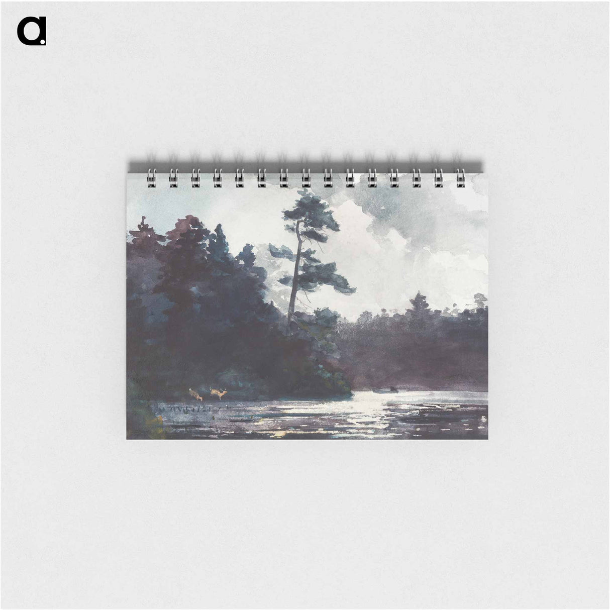 アートメモ帳-Adirondack Lake - ウィンスロー ホーマー Memo.