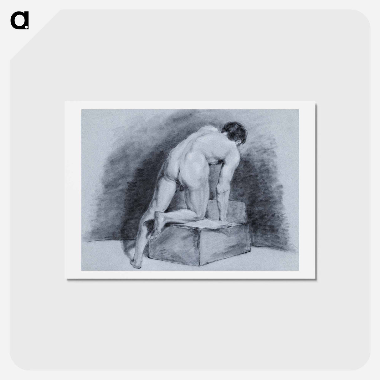 Male nude - アールト シューマン Postcard.