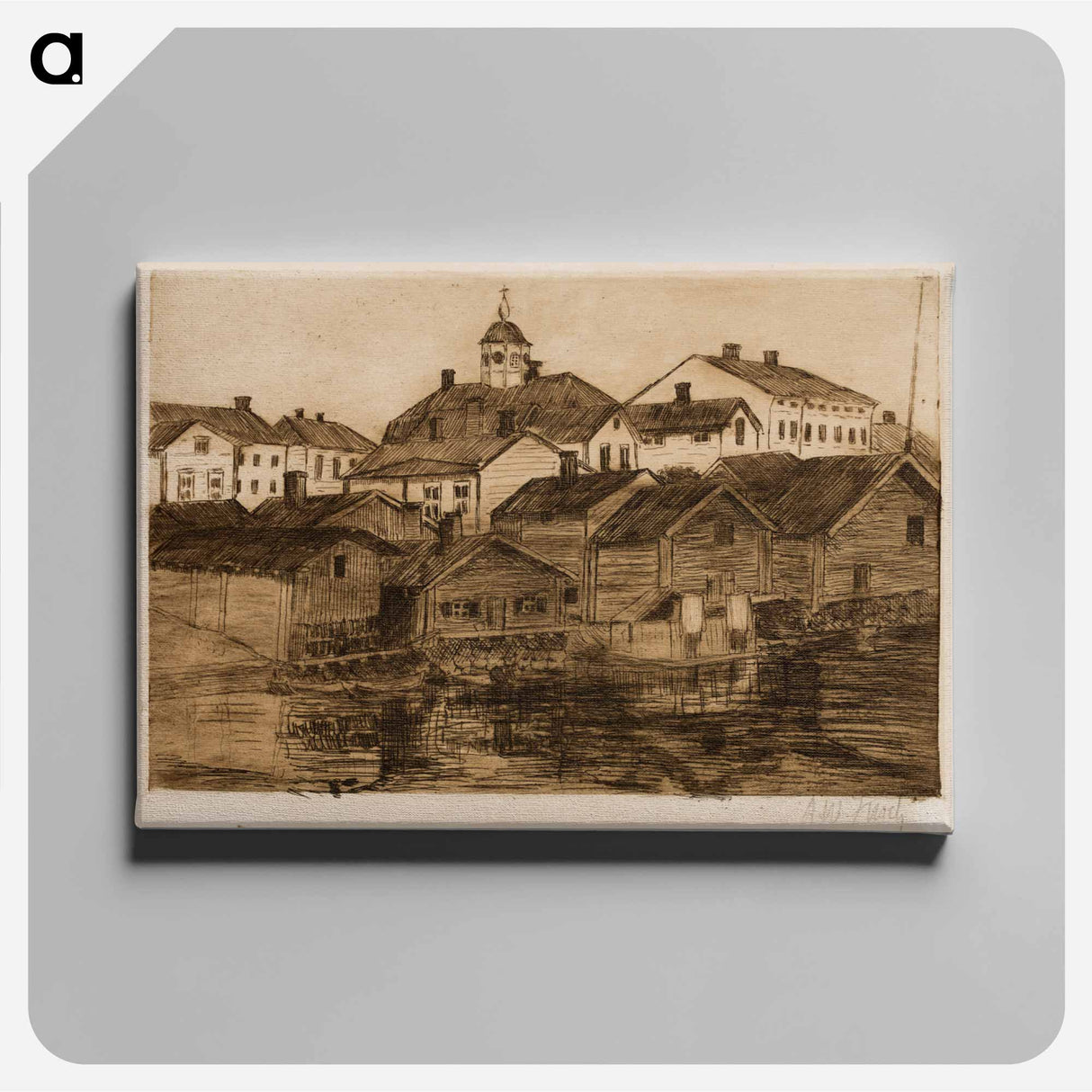 Porvoo - アルフレッド ウィリアム フィンチ Canvas.