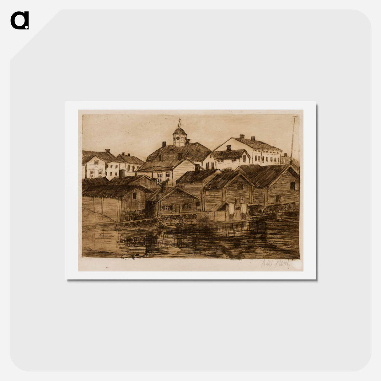 Porvoo - アルフレッド ウィリアム フィンチ Postcard.