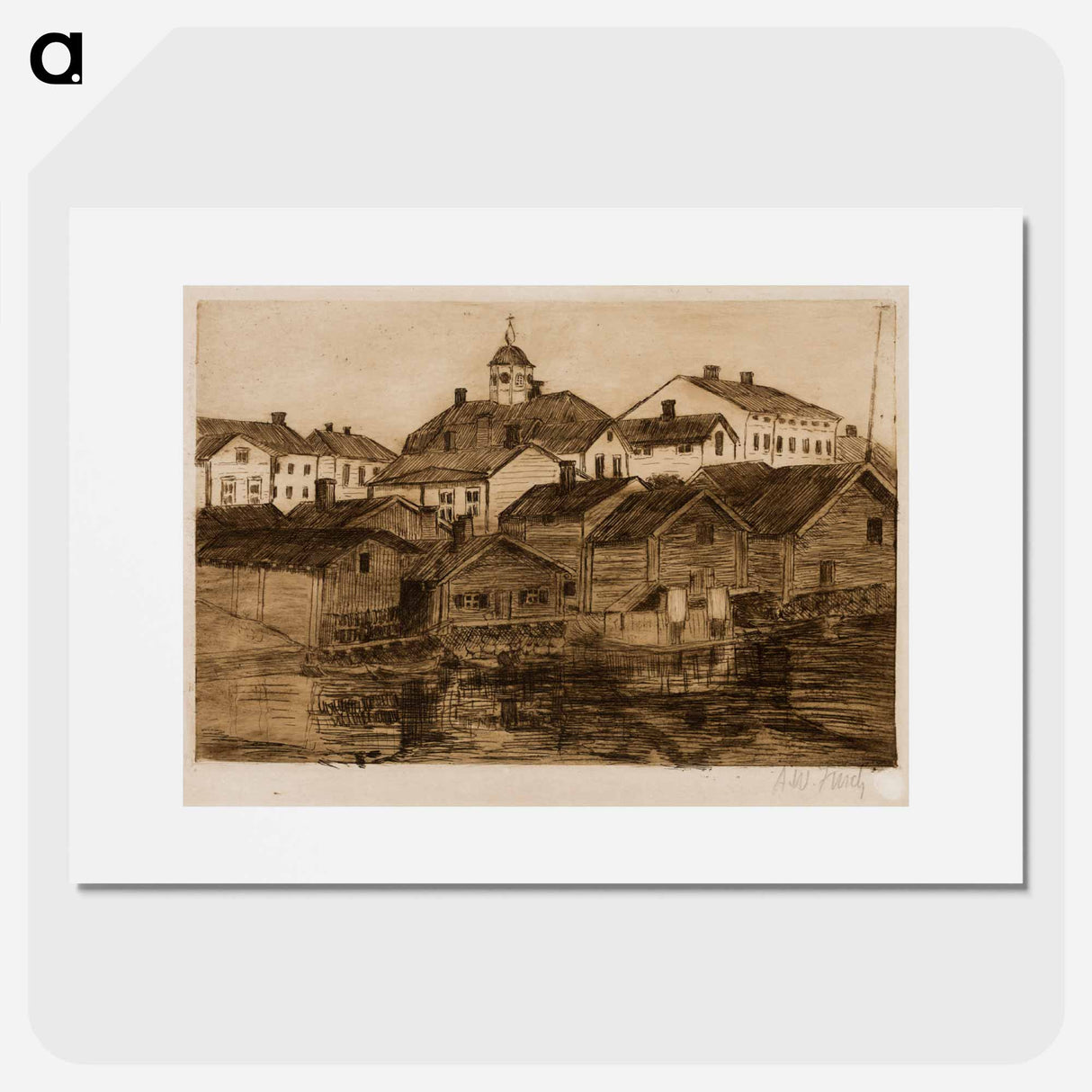 Porvoo - アルフレッド ウィリアム フィンチ Poster.