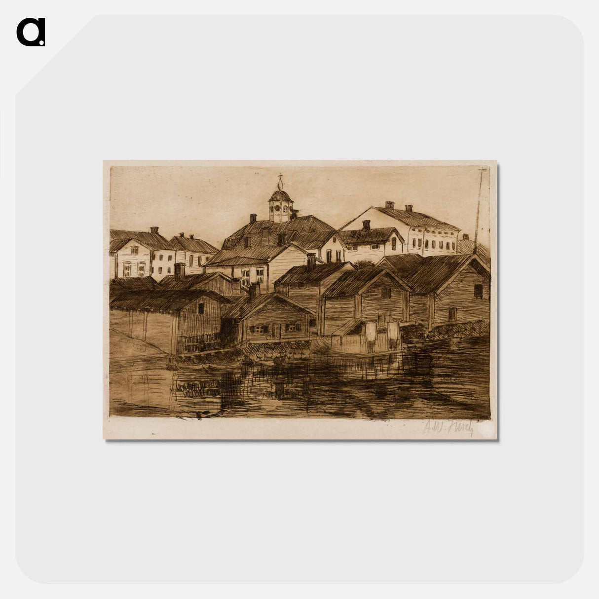 Porvoo - アルフレッド ウィリアム フィンチ Postcard.