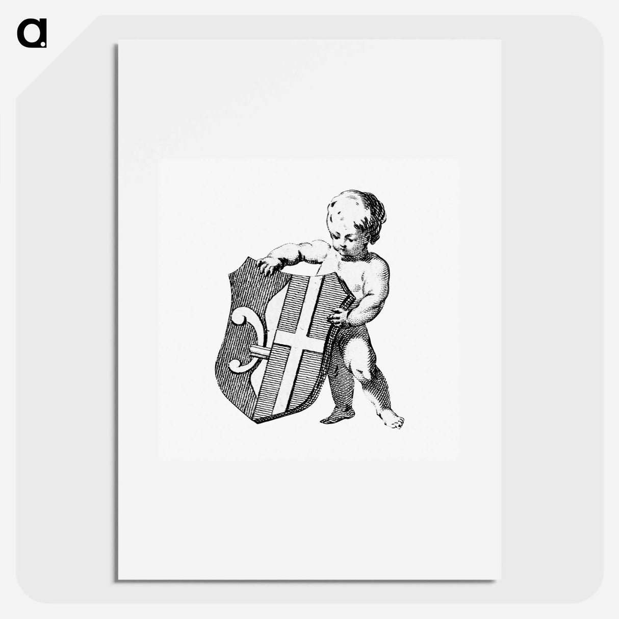 アートポスター-Cherub with Witsen Shield
- コルネリス プロース ファン アムステル Poster.