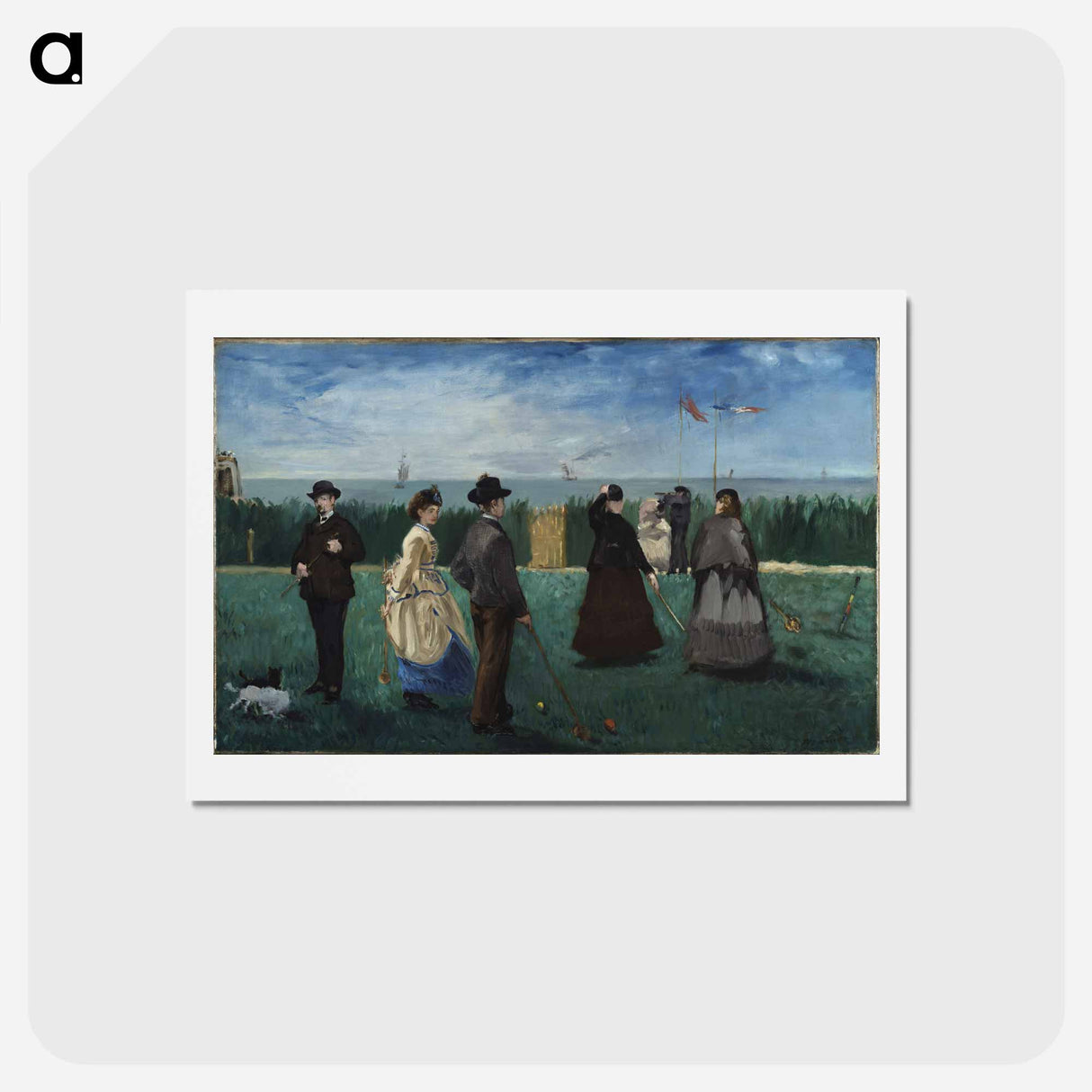 アートポストカード-Edouard Manet's famous painting - エドゥアール マネ Postcard.