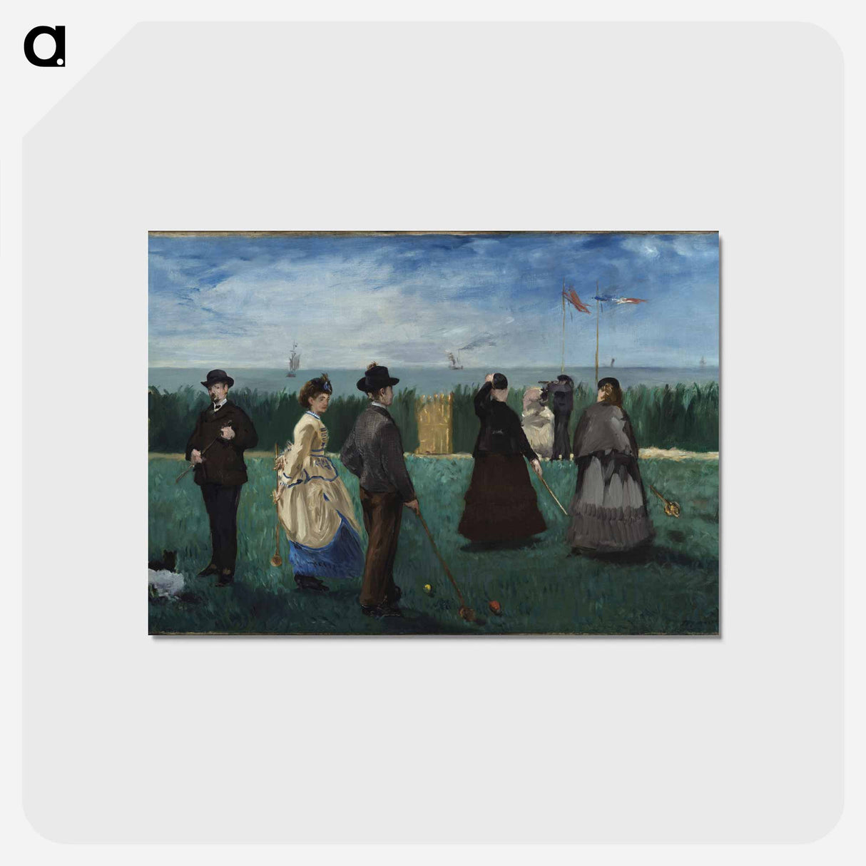 アートポストカード-Edouard Manet's famous painting - エドゥアール マネ Postcard.