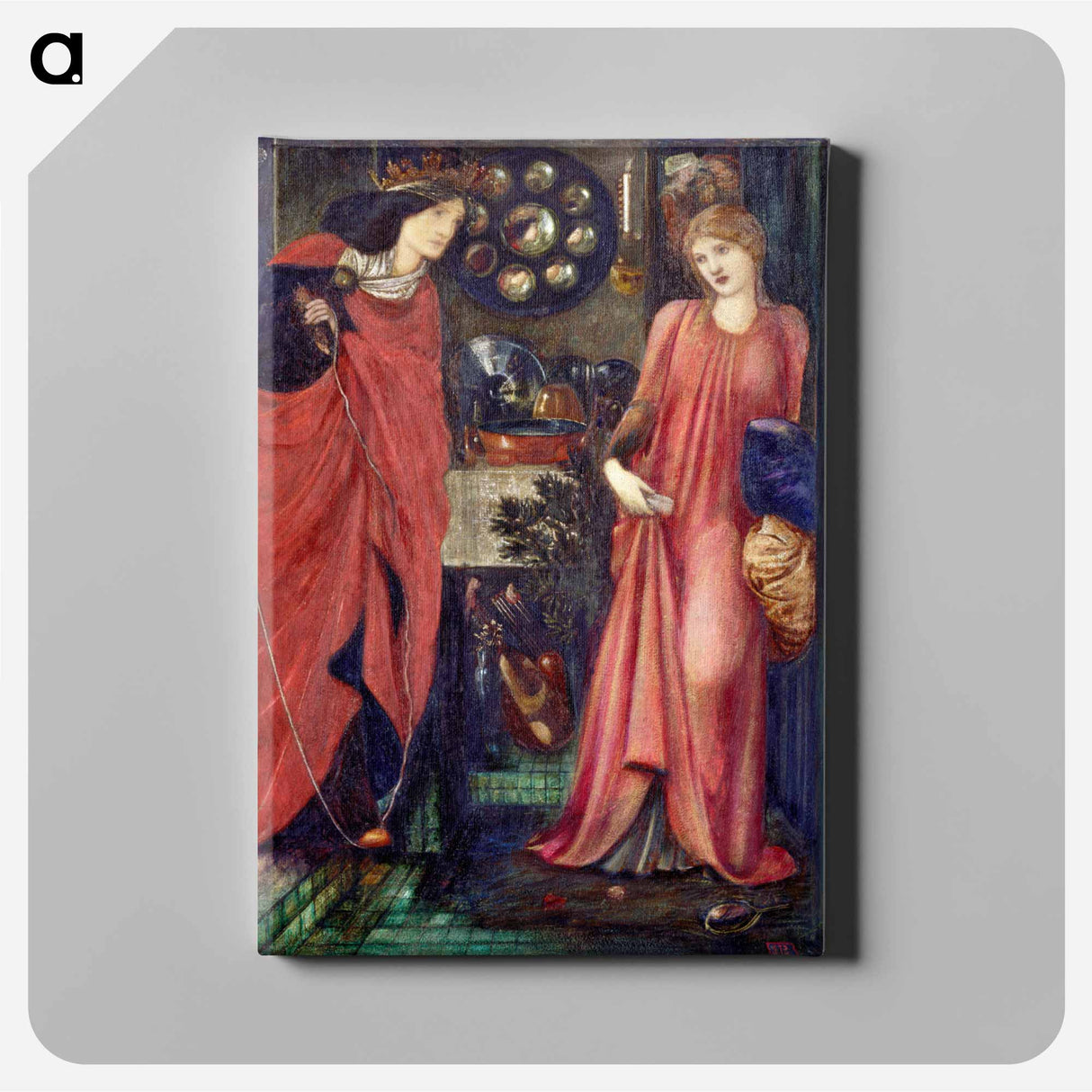 Fair Rosamund and Queen Eleanor - エドワード バーン ジョーンズ Canvas.