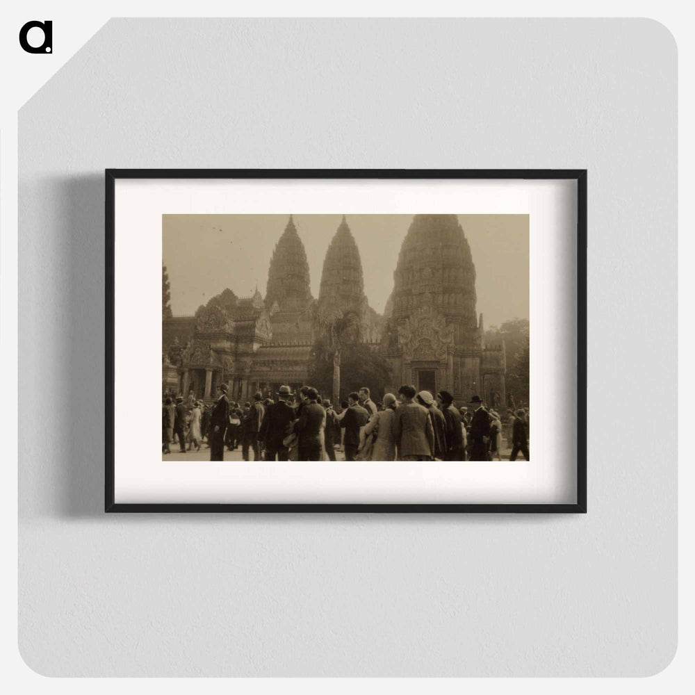 Replica of Angkor Wat at the L'exposition coloniale internationale, Paris - エリック リー ジョンソン Poster.